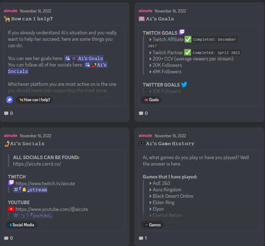 Select which forum to view more information ~